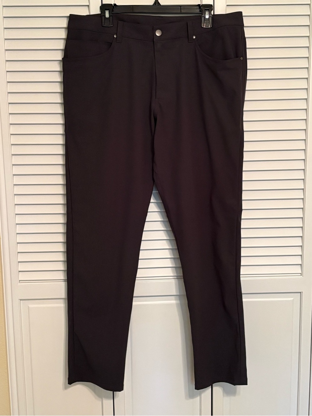 Lululemon ABC Classic Fit 5 Pocket Pant Warpstream Black 36 x 33